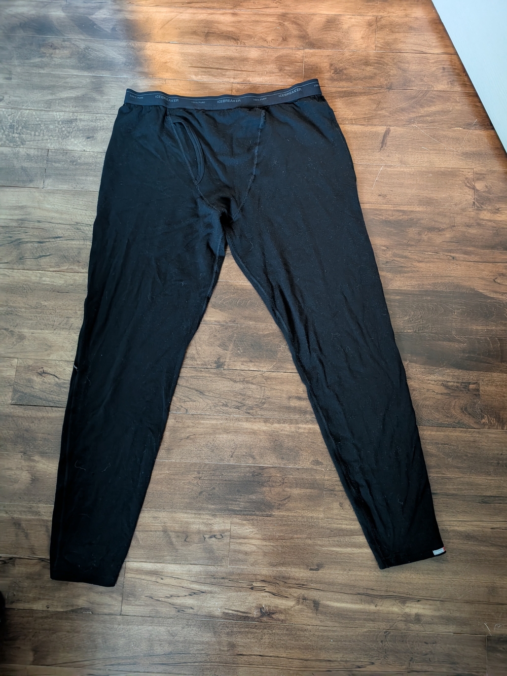 Icebreaker Men's Black Thermal Base Layer Pants